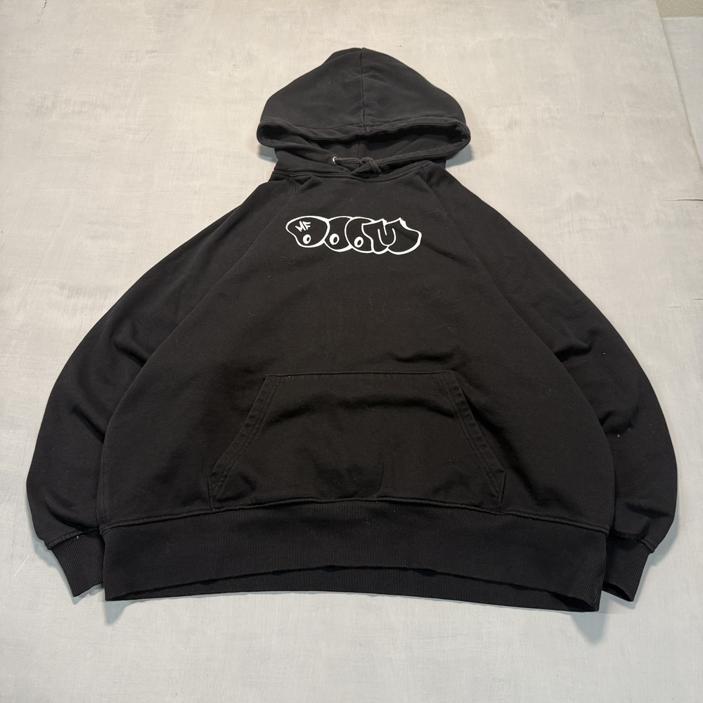 Printed american vintage Men's pullover hoodie Y2K Black Size M